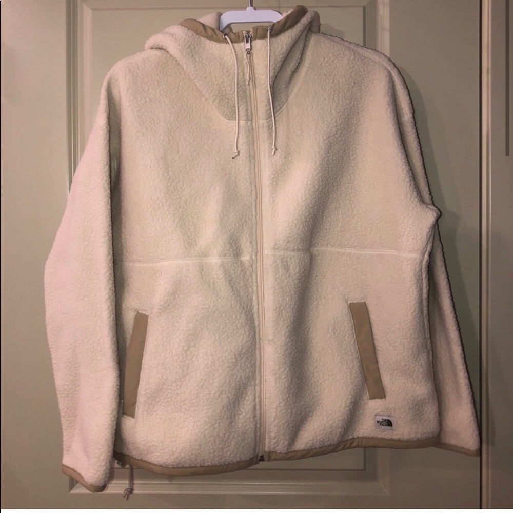 The north face cragmont fleece hooded jacket  L